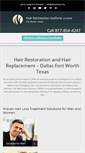 Mobile Screenshot of dfwhairloss.com