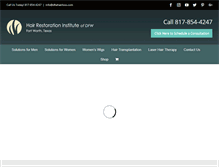 Tablet Screenshot of dfwhairloss.com